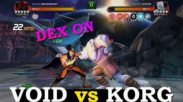 Void vs Korg: Dexterity On | Marvel Contest of Champions