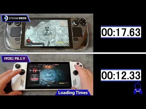 Diablo IV | ROG Ally vs Steam Deck | Loading Times & Framerate Comparison