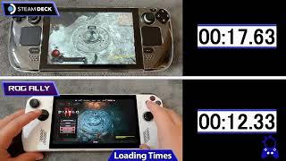 Diablo IV | ROG Ally vs Steam Deck | Loading Times & Framerate Comparison