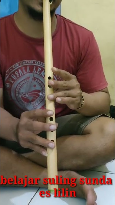 Belajar suling sunda || lagu es lilin #shorts