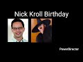 Nick Kroll Birthday