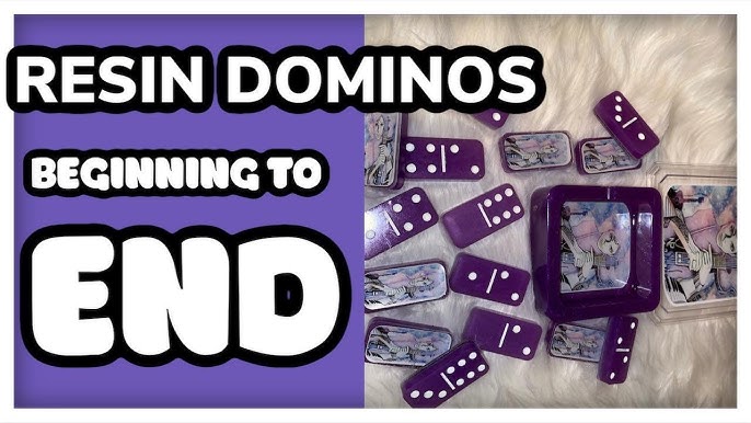 a simple diy :: resin dominoes using let's resin mold sets – the