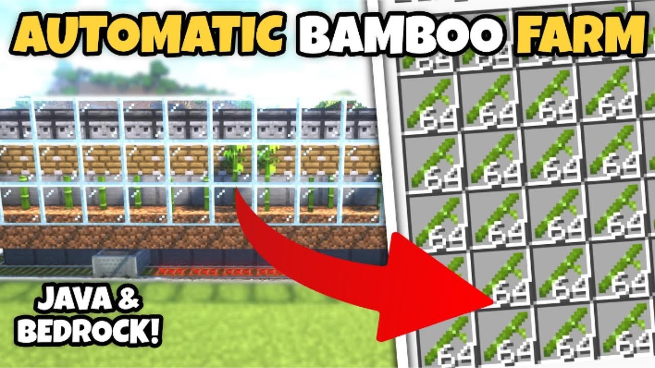 EASIEST Automatic Bamboo Farm Minecraft 1.21!