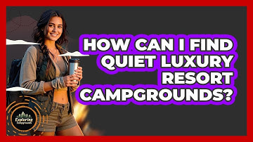 How Can I Find Quiet Luxury Resort Campgrounds? - Exploring Campgrounds