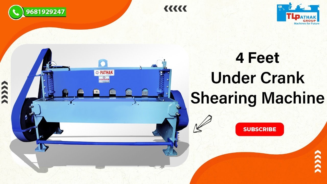 HIPAT BRAND HEAVY DUTY 4 (FOUR) FEET UNDERCRANK SHEARING MACHINE 