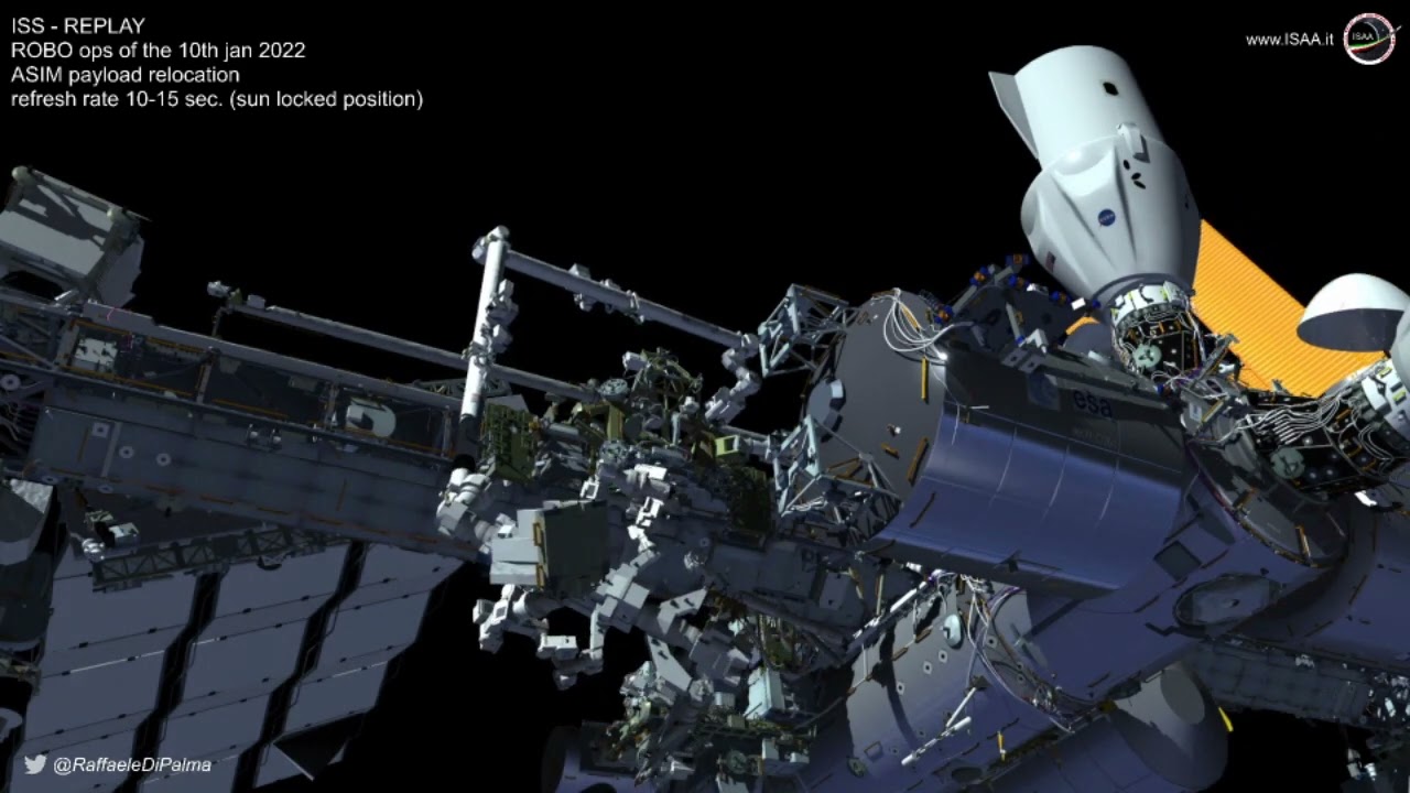 ISS robotic operation - ASIM payload relocation