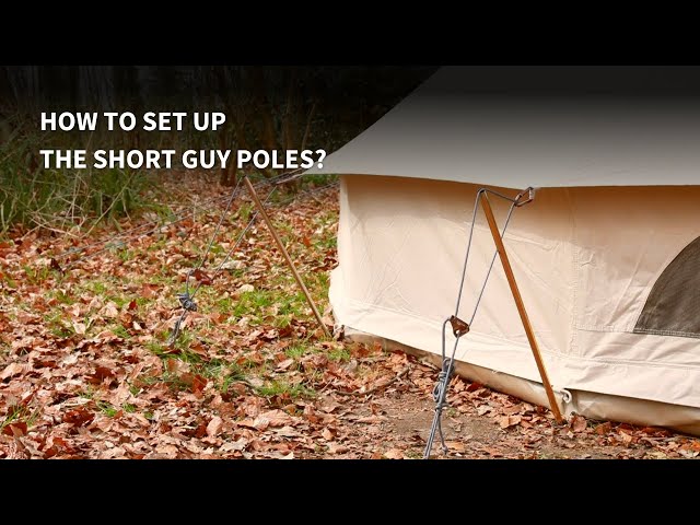 キャンバスキャンプ　ショートガイポール How to Set Up the Short Guy Poles? | CanvasCamp - YouTube