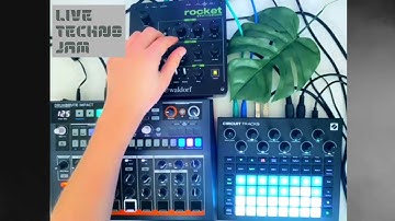 Live Techno Jam #1 - Drumbrute Impact, Circuit Tracks,  Rocket
