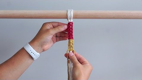 DIY Macrame Tutorial - Multi-Coloured Square Knot Pattern!