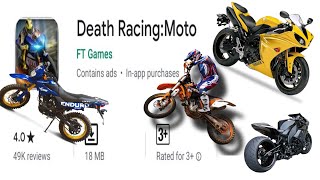 Death Racing Moto Game Playing / One New Racing Moto Game, Video Created By TARUN BAGAL screenshot 3