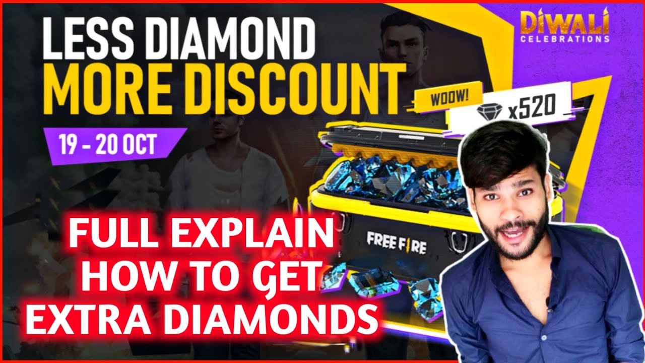 Free Fire DIAMOND Event 520💎 Diamonds in just 90₹ full Detail and Explain How to get ||S.G||