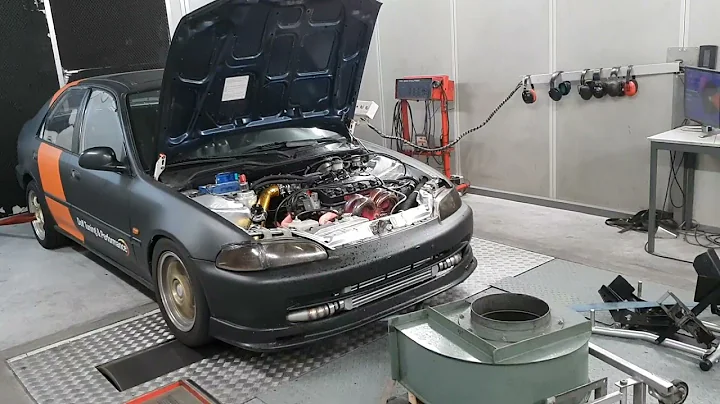 Dolf Dyno Tuned Honda Civic Sedan EG8 Vitara Build D16Z6 GT3076R Turbo @ 18 PSi