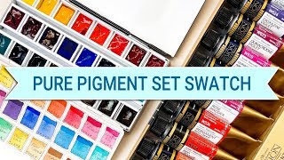 MIJELLO PURE PIGMENT SET | Making A Swatch Card for the ​palette!