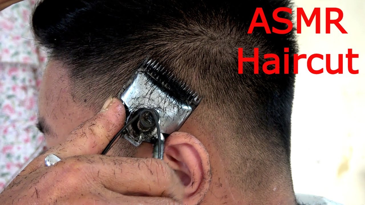 ASMR Haircut - Manual clipper and scissors cut - No talking #asmrhaircut #barbervideos #asmrbarber