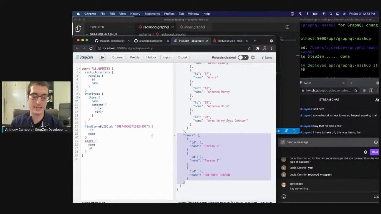 Video cover art for Connecting Public and Private GraphQL APIs with StepZen