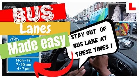 BUS LANES: When to use them and how to avoid getting fines