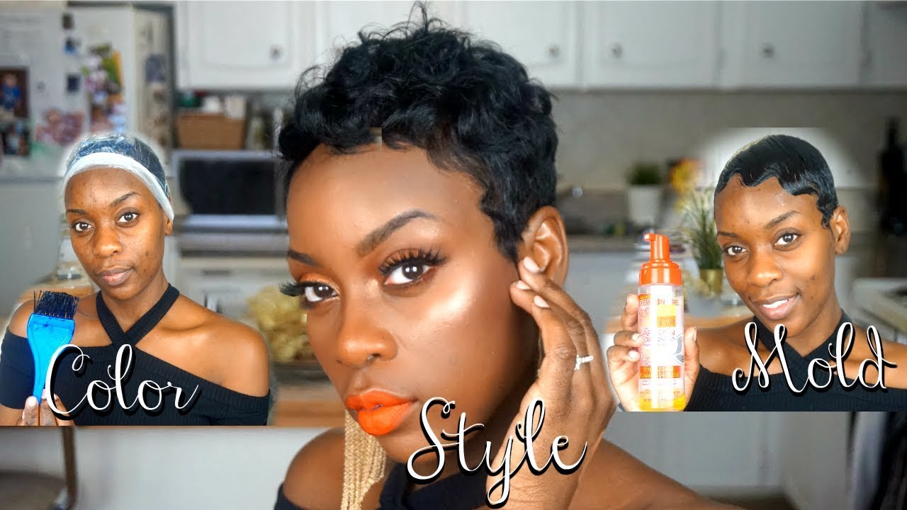 Color Mold Style Styling My Pixie Cut Short Hair Tutorial