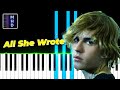 Justin Bieber All She Wrote Ft Brandon Love Chandler Moore Piano Tutorial Easy mp3