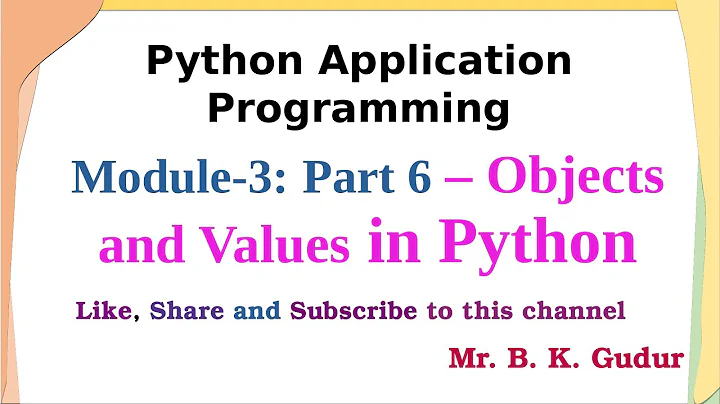 Objects and Values in Python