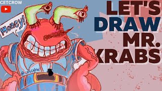 let's draw mr.crabs