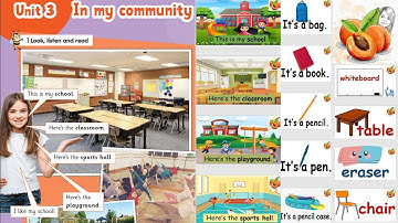 CONNECT PLUS primary 1 unit 3 In my community 🏫👩‍🏫🚸🎒⛳  L1  -شرح ونصوص أستماع كونكت بلس أولي أبتدائي