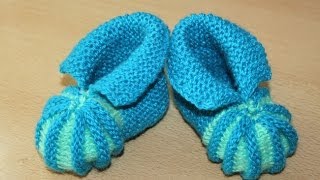 Вязание пинеток спицами для начинающих  / / Knitting needles for beginners bootees(Будь в курсе новых видео, подписывайся на мой канал ▻http://www.youtube.com/user/hobby24rukodelie?sub_confirmation=1 Видео подготовл..., 2013-11-30T16:57:33.000Z)