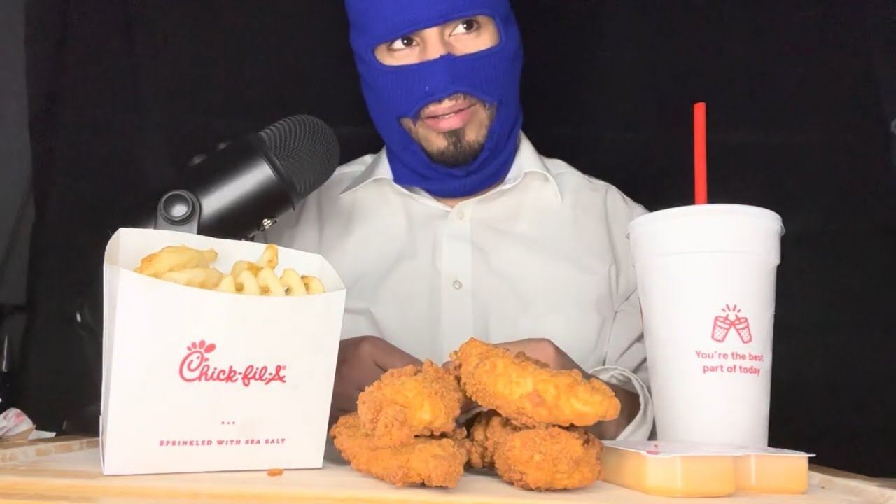 #ASMR CHICK FIL A CHICKEN STRIPS #EATINGASMR