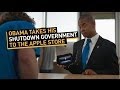 Obama Takes His Shutdown Government to the Apple Store