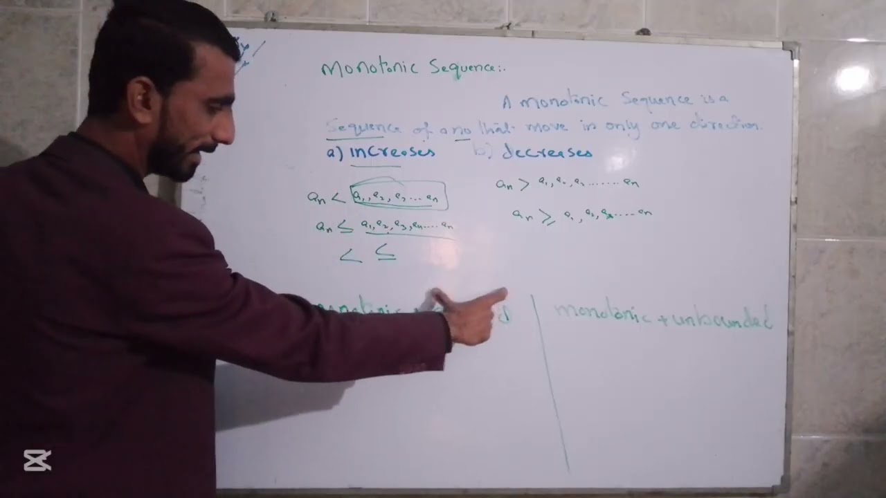 Monotonic Sequences & Infinite Series | Explained with Examples | Mathematics strictly increasing 