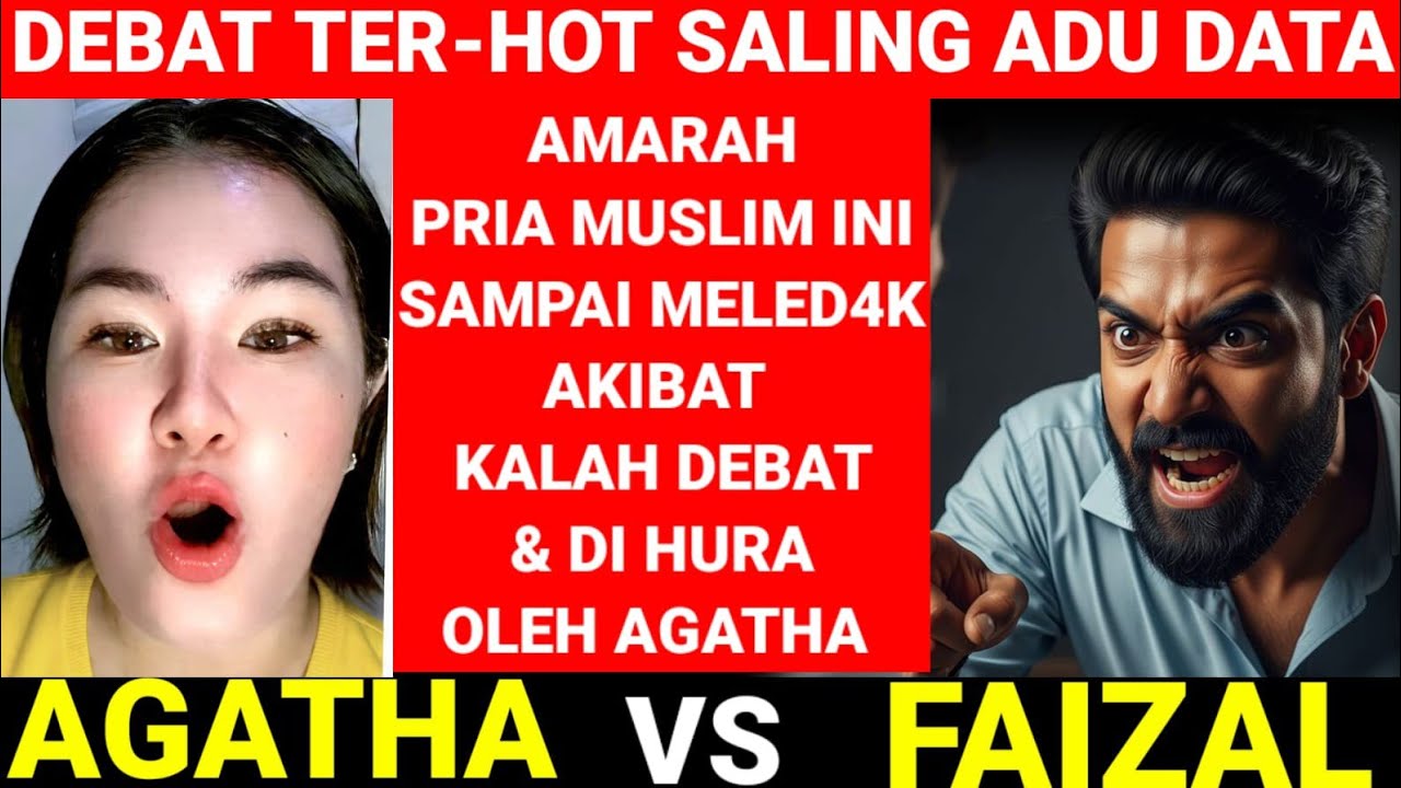 DEBAT TER-HOT SALING ADU DATA‼️AM4RAH PRIA INI SAMPAI MELED4K AKIBAT KALAH DEBAT & DI HURA AGATHA