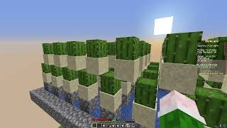 Minecraft 1.8 En Basit, En Verimli ve En Hızlı Skyblock Kaktüs Farmı Nasıl Yapılır?