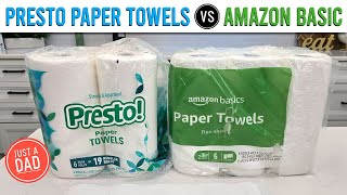 Presto vs Amazon Basics Paper Towel COMPARISON