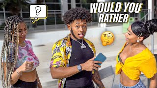 WOULD YOU RATHER ON COLLEGE CAMPUS! | Public Interview
