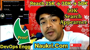 Naukri.com Profile Search Appearance Reached 50K, Getting 8-9 HR Calls Daily. Requiters  Action 1000