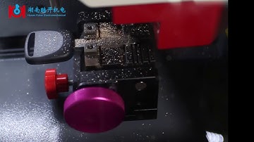 How to cut the key HON66 by sec e9 key cutting machine with key blank Spanish language