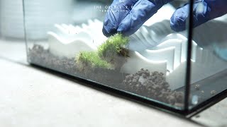 How did we plant a 3D printed terrarium with moss?