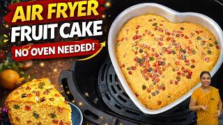 Air Fryer में Fruit Cake? 😱 बिना Oven के सिर्फ 20 मिनट में एकदम Soft Cake! (150°C Hack) screenshot 2