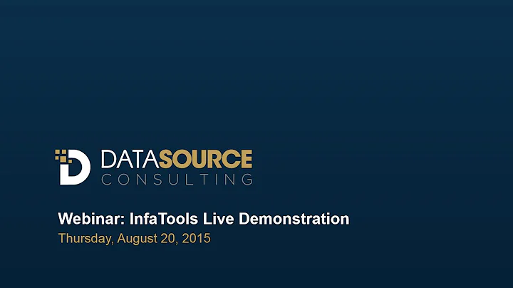 InfaTools Stage Mapping Accelerator Live Demo 8.20...
