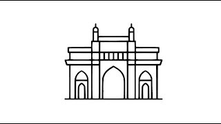 The gateway of india is an arch monument built in mumbai, india. it
now easy and simple to draw outline pencil drawing step by step. ...