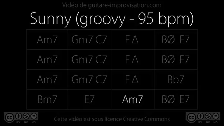 Sunny (95 bpm - groovy) : Backing Track