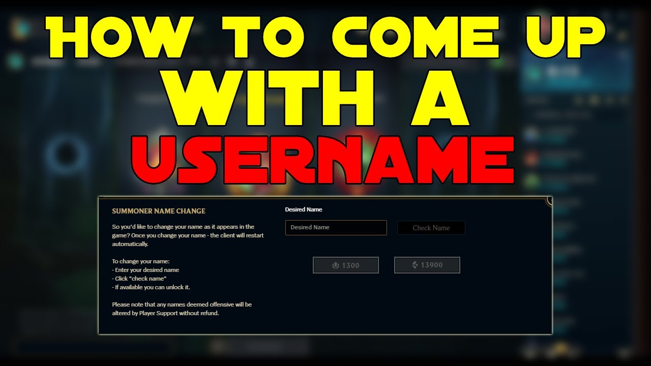 How to Come Up With a Username - YouTube