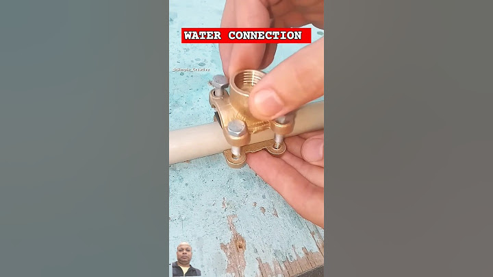 Diy plumbing basics | How to securely embed a tap into a plastic pipe under pressure | #shorts #tips