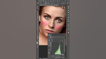 How to apply makeup on face in Adobe Photoshop? #photoshoptutorial #shortvideo #adobe #facemakeup