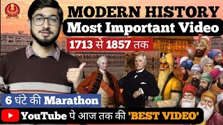 MODERN HISTORY of INDIA | अफ़गानियो से British Empire तक का Period 🎯🔥 | SIKH EMPIRE