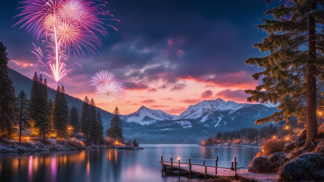 NYE Fireworks Realistic TV Art Frame Magic! 🎆📺 