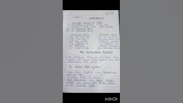 class 9th chapter 3 notes || Drainage #shorts