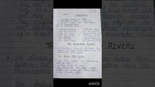 class 9th chapter 3 notes || Drainage #shorts