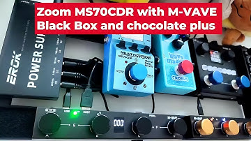 ZOOM MS70CDR with chocolate plus midi switcher + M-VAVE BLACK BOX