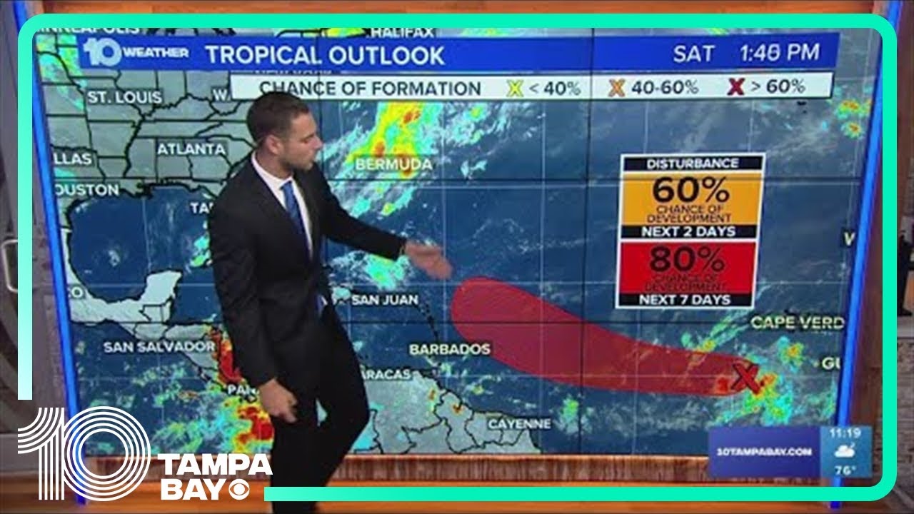 Tracking the Tropics: Tropical wave off African coast has 80% chance of ...