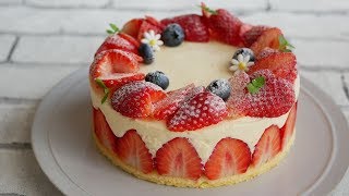 めっちゃ美味!!!ホワイトチョコムースケーキ |  White chocolate mousse cake